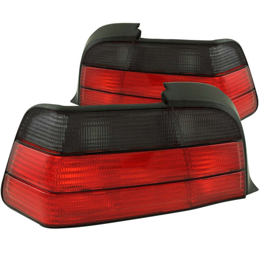 Anzo 1992-1998 BMW 3 Series E36 Tail lights Red/Smoke