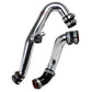 HPS Performance HPS Intercooler Hot Charge Pipe and Cold Side with Black Hoses 15-17 Ford Mustang Ecoboost 2.3L Turbo, Polish