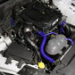 HPS Performance HPS Intercooler Hot Charge Pipe and Cold Side with Blue Hoses 15-17 Ford Mustang Ecoboost 2.3L Turbo, Black