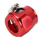 AN8 AN-8  Push On Hose End Cover Clamp Finisher Red Aluminum Anodized Fitting