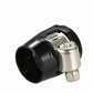 8AN AN-8 Push On Hose End Cover Clamp Finisher Black Aluminum Anodized Fitting