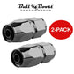 AN8 8AN Straight Swivel Hose End Fitting Adapter Performance QUALITY 2-PACK*