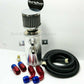 AN10 Universal Filtered Performance Oil Catch Can  2 Port -10AN SILVER
