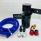 Oil Catch Can Kit Reservoir Breather Air Filtered Tank 3/8 10mm Performance Kit