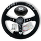 Deep Dish 350mm Steering Wheel + Short Hub Adapter Kit For Mustang Focus Fiesta Mazda