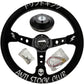 Suede 350mm Steering Wheel + Short Hub Adapter Kit For Ford F 150 350 450