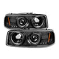 Spyder GMC Sierra 1500/2500/3500 99-06 Projector Headlights LED Halo LED Black PRO-YD-CDE00-HL-BK 5009357