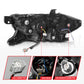 ANZO 16-22 Toyota Tacoma LED Projector Headlights w/ Light Bar Sequential Black Housing w/Initiation 111563