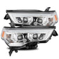 AlphaRex 14-20 Toyota 4Runner PRO-Series Projector Headlights Plank Style Chrm w/Sequential Signal 880731 *Discontinued