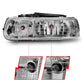 Anzo 1999-2002 Chevrolet Silverado 1500 Crystal Headlights Chrome