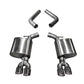 Corsa 15-19 Dodge Challenger 6.4L/17-19 Challenger 5.7 Polished Sport Axle-Back Exhaust w/3.5in Tips 21020