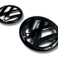 VW Golf 6 - Base, GTI, R - Gloss Black Emblem Set (2008-2012)
