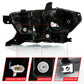 ANZO 2016-2018 Toyota Tacoma LED Projector Headlights Plank Style Black w/ Amber 111496