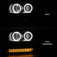 Anzo 2002-2009 Chevrolet Trailblazer Projector Headlights w/ Halo Black