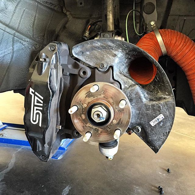 Carbon Fiber Subaru STI Brake Cooling Kit 2015-2017