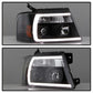 Spyder 04-08 Ford F-150 Projector Headlights - Light Bar DRL - Black PRO-YD-FF15004V2-LB-BK 5084484