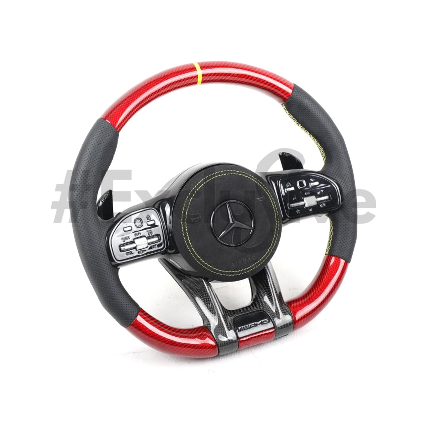 [Upgrade Conversion] Mercedes Benz 2018+ AMG Model Custom Steering Wheel by Exclusive Steering