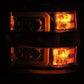 AlphaRex 15-19 Chevy Silverado 2500/3500 LUXX-Series Proj. Headlights Blk w/Actv SeqSig & SBDRL 880098 *Discontinued