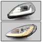 SPYDER 05-13 Chevy Corvette C6 Projector Headlights Seq LED Turn Signal w/SB DRL Parking Light 5087928