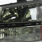 SPYDER Xtune Chevy Silverado 2500HD 03-06 Crystal Headlights w/ Amber Lights Smoke HD-JH-CSIL03-AM-SM-SET 5064523