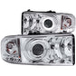 Anzo 1994-2001 Dodge Ram Projector Headlights w/ Halo Chrome