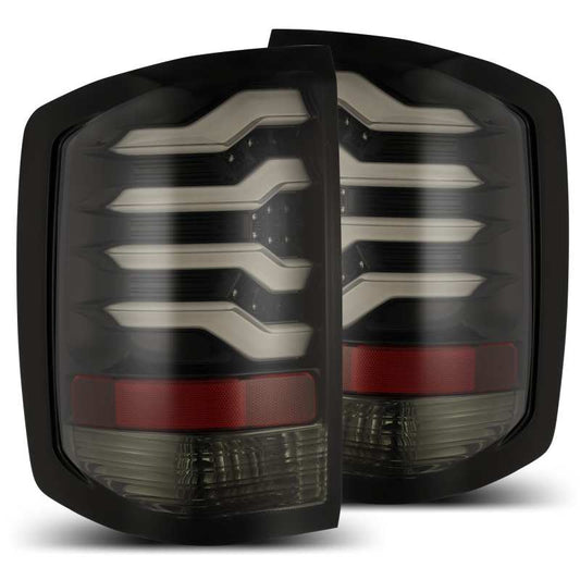 AlphaRex 14-18 Chevrolet Silverado 1500 PRO-Series LED Tail Lights Jet Black 620010 *Discontinued