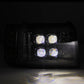 AlphaRex 92-96 Ford F-Series/Bronco NOVA-Series LED Proj Headlight Alpha-Bk w/Actv Light SS & SBDRL 880269 *Discontinued