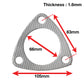 APEXi A'PEXi Exhaust Gasket (Three Bolt) - Replacement