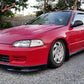 1992-1995 Civic PU Spoon Style Unpainted Black Front Bumper Lip PU