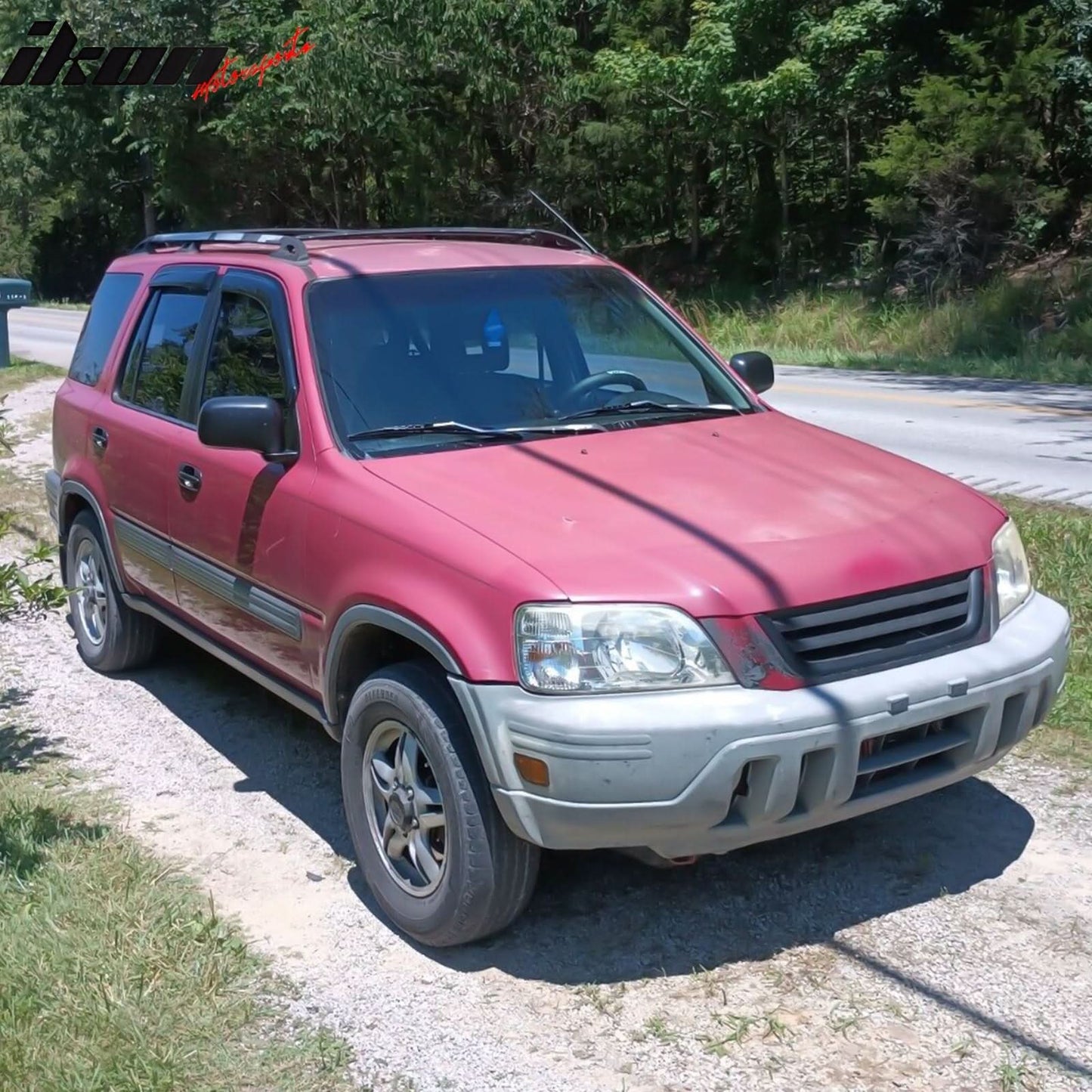 1997-2001 Honda CRV Smoke Tinted Slim Style Window Visors Acrylic