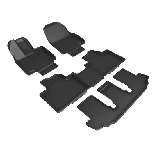 3D MAXpider 3D MAXider 20-23 Toyota Highlander Hybrid Kagu Black Floor Mat - Row 1/2/3 L1TY27901509