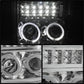 SPYDER Xtune Ford F250/350/450 Super Duty 08-10 Projector Headlights LED Halo Chrome PRO-JH-FS08-LED-C 5076274