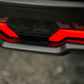 OLM V2 F1 Rear Fog Light (Clear Lens, Black Base, White Bar) - 2022 BRZ / GR86