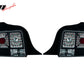 2005-2009 Ford Mustang Black Clear Lens LED Tail Lights Brake Lamp