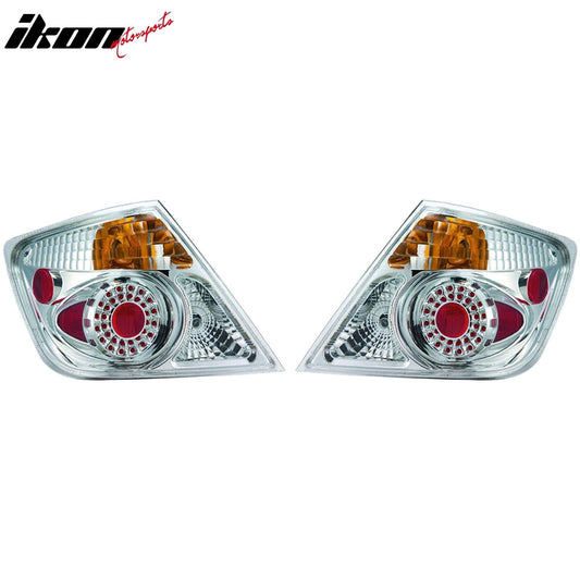 2005-2008 Scion tC Chrome Housing Clear LED Tail Lights Brake Lamps