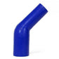 HPS 1-3/4" - 2-1/2" ID, Silicone 45 Degree Elbow Reducer Coupler Hose, High Temp 4-ply Reinforced, Blue, 45mm - 63mm ID