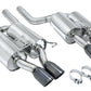 Megan Racing Axle Back Exhaust System for 2006-2010 BMW M5 Base - Burnt Rolled Tips