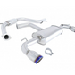 Megan Racing Cat-Back Exhaust System for 2010-2013 VW Golf GTI (MK6) - 100% T-304 Stainless Steel