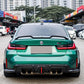 BMW 3 Series G80 M3 G82 G83 M4 Carbon Fiber Rear Diffuser with LED Lights (2019 - 2024)