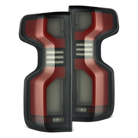 AlphaRex 19-24 Chevy Silverado 1500 / 20-24 2500HD/3500HD LUXX-Series LED Tail Lights Red 620068 *Discontinued