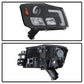 Spyder 04-15 Nissan Titan / 04-07 Nissan Armada V2 Projector Headlights - Black PRO-YD-NTI04-DRL-BK 5085504