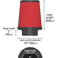 AEM Induction AEM 6 inch DRY Flow Short Neck 9 inch Element Filter Replacement 21-2100DK