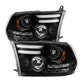 Spyder Dodge Ram 09-12 Projector Headlights Light Bar DRL Black PRO-YD-DR09-LBDRL-BK 5081001