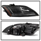 Spyder 08-15 Audi TT Halogen Projector Headlights w/Seq Turn Signal - Black (PRO-YD-ATT08-BK) 5085535