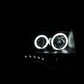 Anzo 2007-2014 Ford Expedition Projector Headlights w/ Halo Black