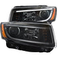 Anzo 2014-2015 Jeep Grand Cherokee Projector Headlights w/ Plank Style Desi