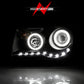 Anzo 2005-2010 Chrysler 300C Projector Headlights w/ Halo Black (CCFL) G2