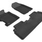 3D MAXpider 2006-2011 Honda Civic Sedan Kagu 1st & 2nd Row Floormat - Black L1HD01201509