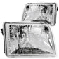 Anzo 1993-1997 Ford Ranger Crystal Headlights Chrome
