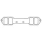 Cometic Gasket Cometic Chevy Gen1 Small Block V8 .059in CFM-20 Intake Mani Gskt Set-2.150in x 1.250in Rect. Ports C5303